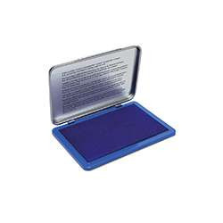 Tampon encreur bleu economique 9072M. couvercle métallique. surface d'encrage 11 x 7 cm