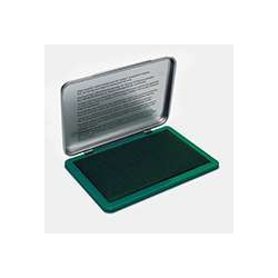 Tampon encreur vert economique 9072M. couvercle métallique. surface d'encrage 11 x 7 cm