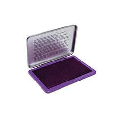 Tampon encreur violet economique 9072M. couvercle métallique. surface d'encrage 11 x 7 cm