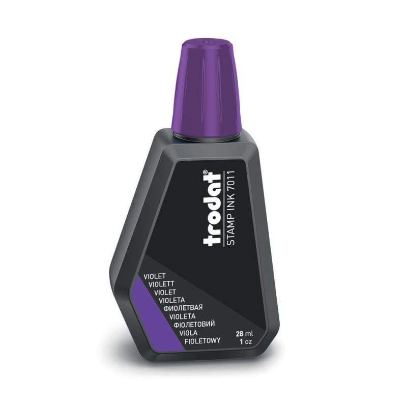 Encre violette Trodat pour réencrer les tampons encreurs - 28 ml